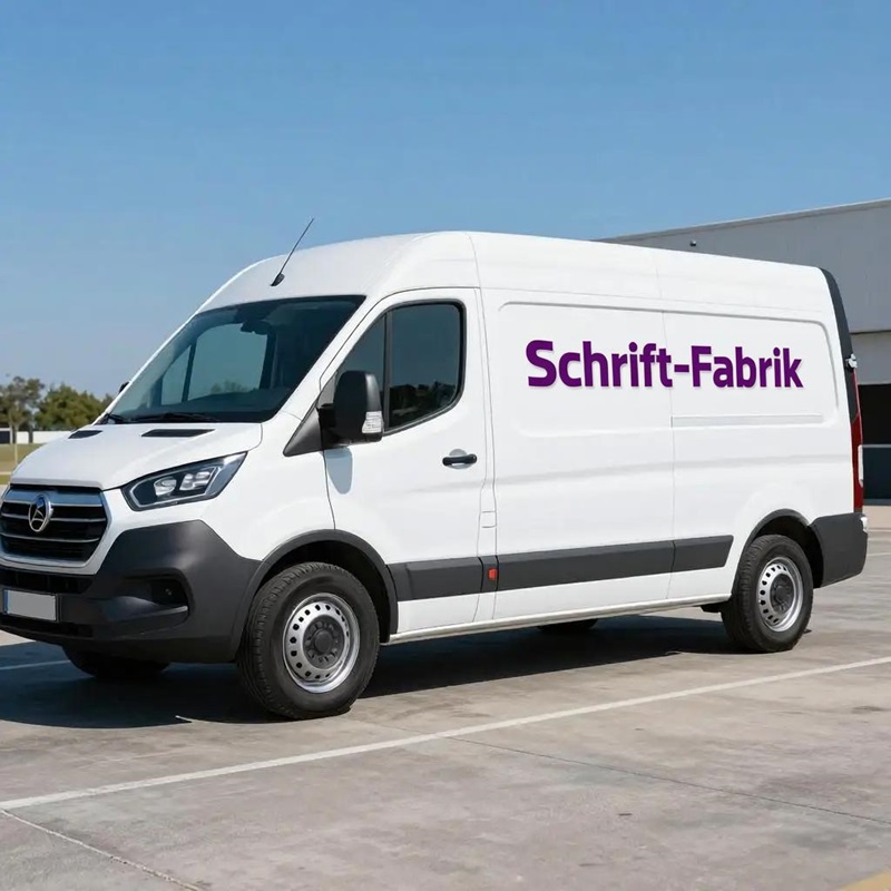 Fahrzeugbeschriftung mit Wunschtext Aufklebern