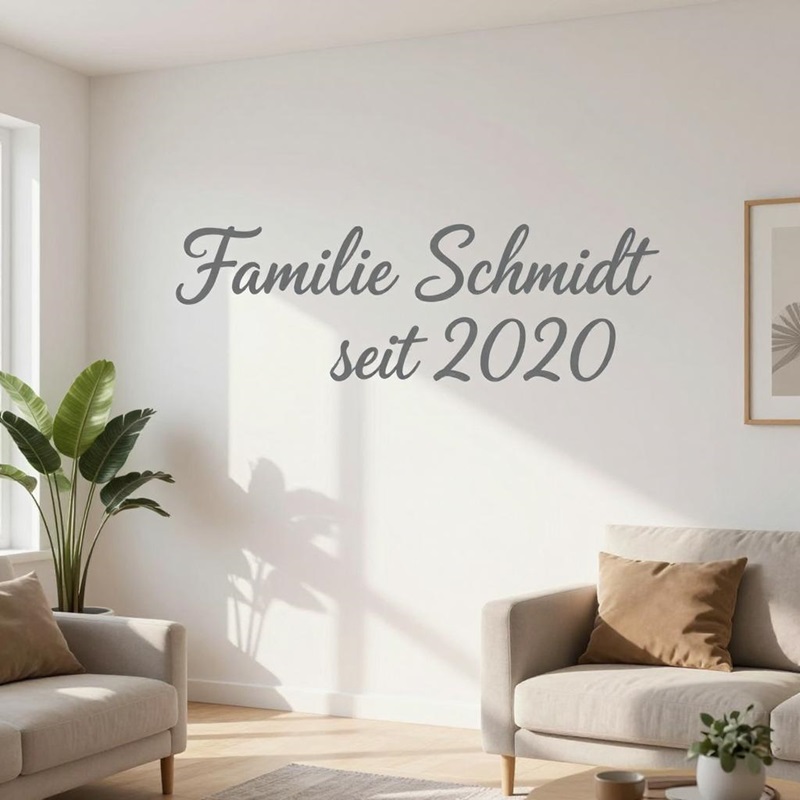 Wandtattoo Schriftzug Innendekoration